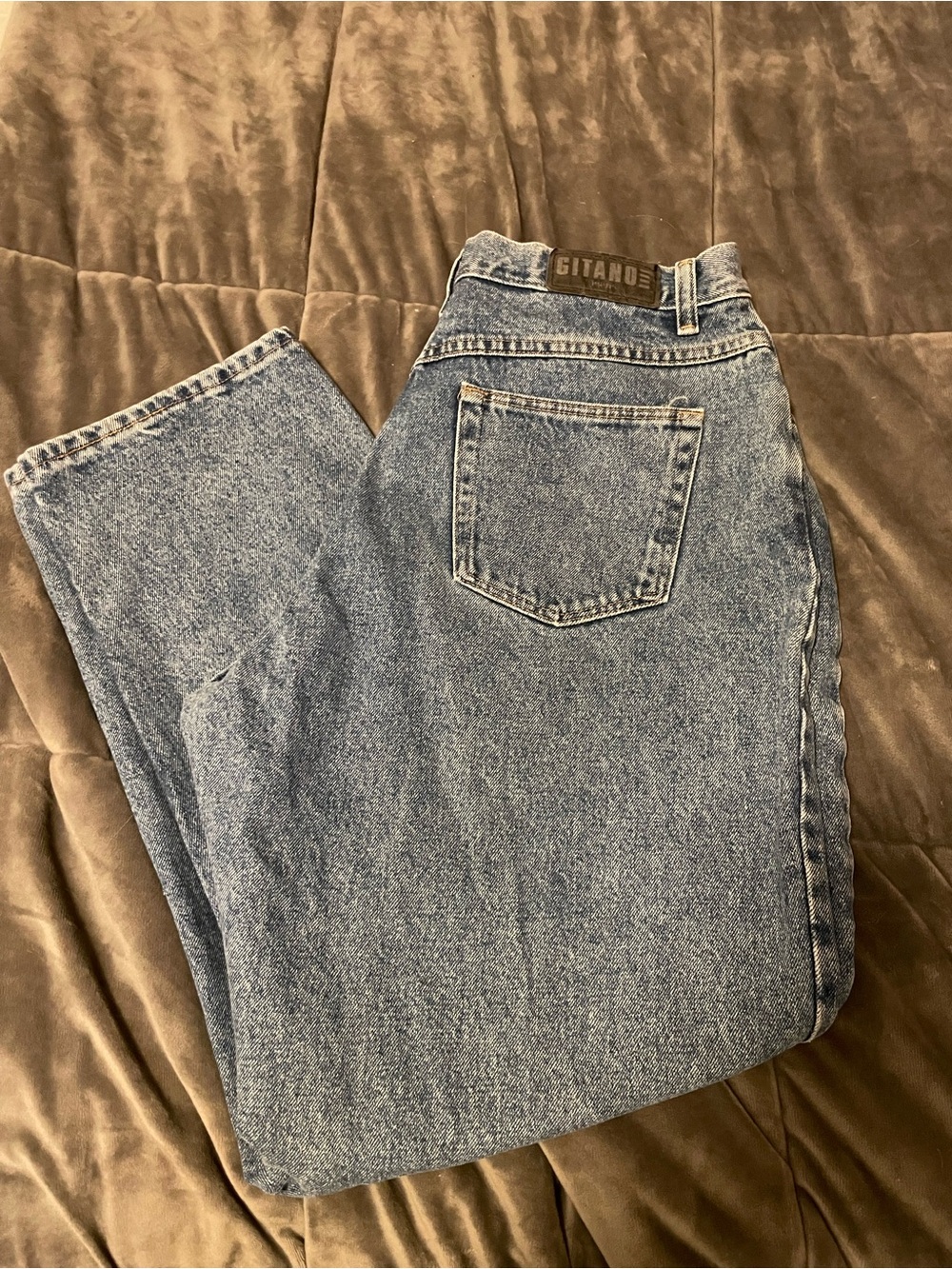 Vintage 80’s Gitano Women's Light Blue Relaxed Fit Jeans (18 Petite)